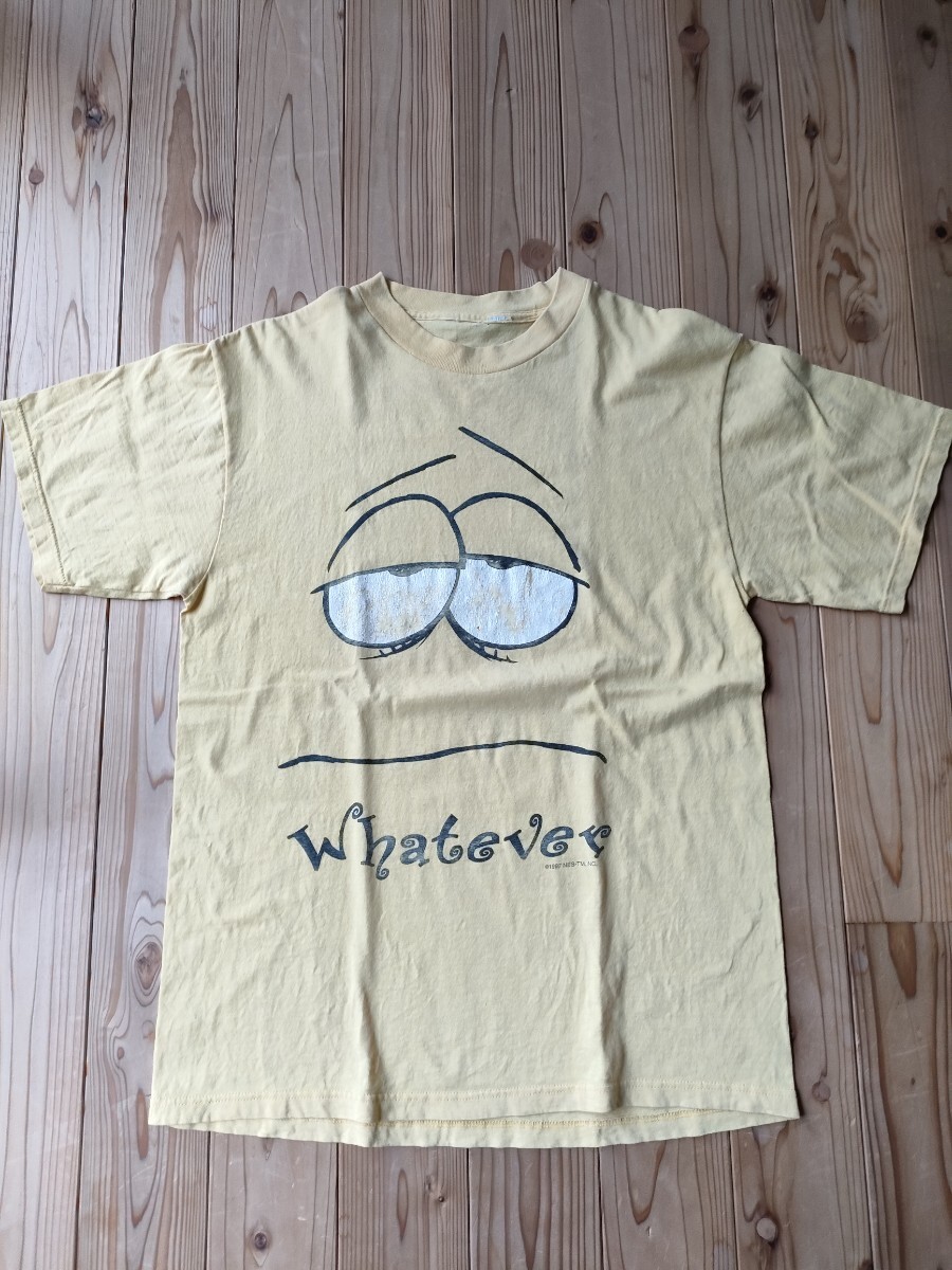 90's ビンテージTシャツ 黄色 フェードイエロー 薄黄色 XLサイズ拍卖