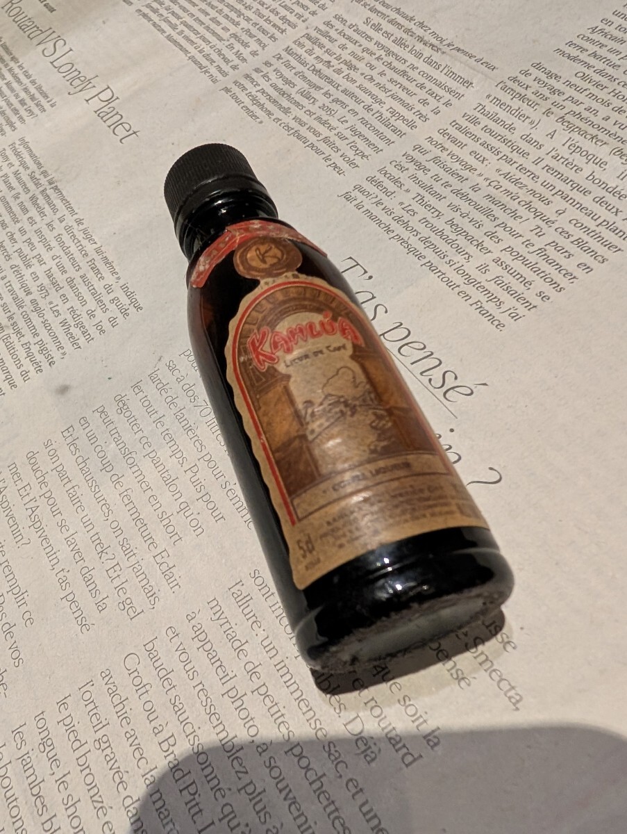 【KAHLUA COFFEE LIQUEUR】瓶のみ リキュール ヴィンテージ 40年前 ミニボトル拍卖