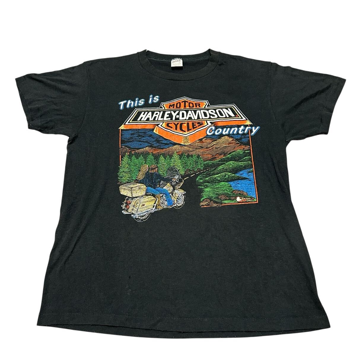 ビンテージ 80s USA製 sportwear ハーレーダビッドソン バイカー Tシャツ 250623拍卖