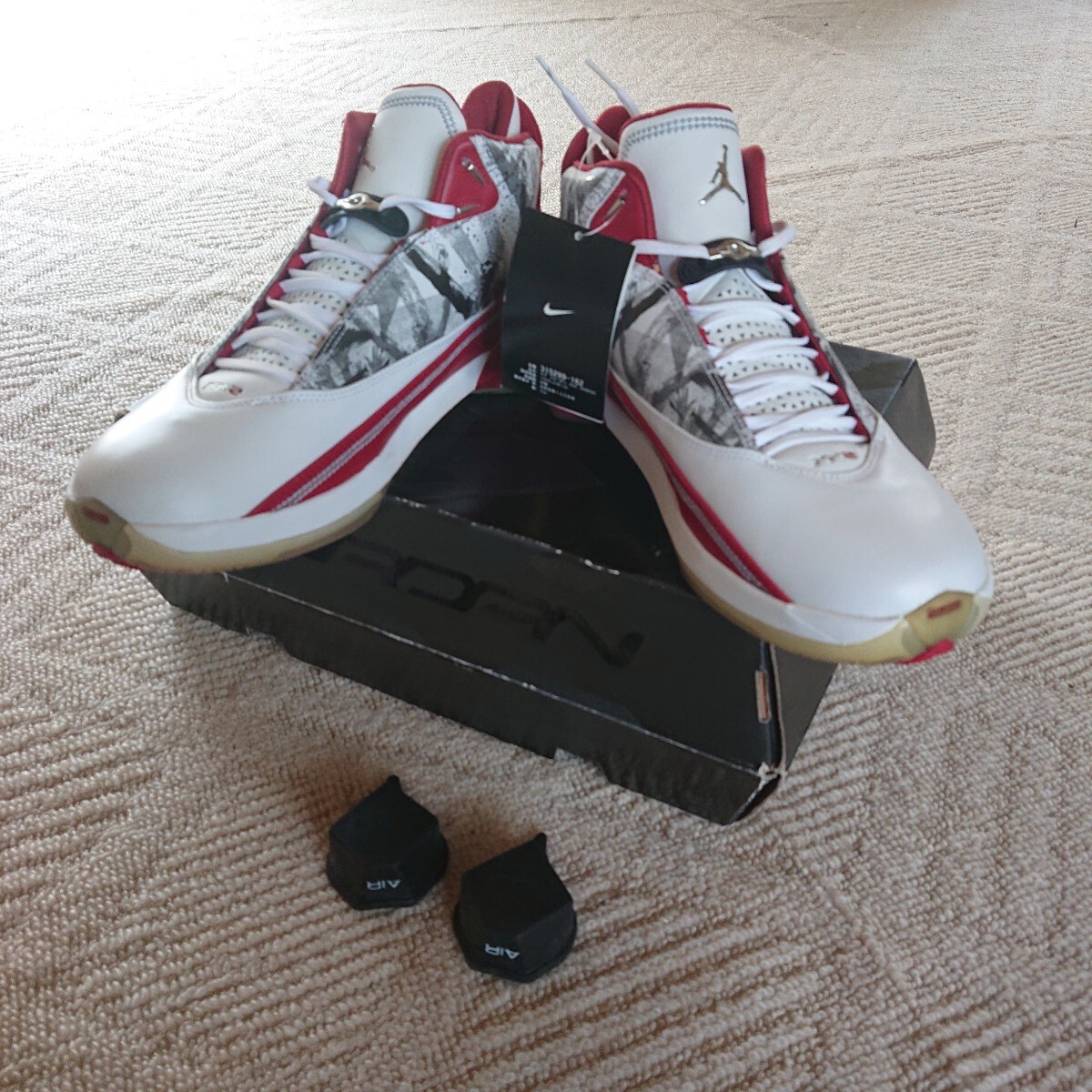 タグ付き NIKE ナイキ AIR JORDAN XX2 22 29cm OMEGA 白 赤 エアジョーダン 【2F6060401】拍卖