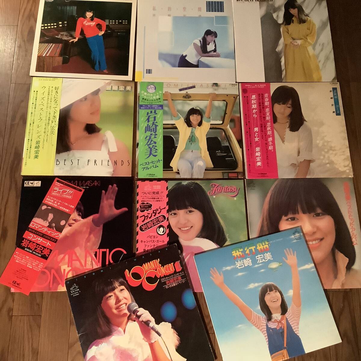 LP●岩崎宏美『ベスト・ヒット』『ファンタジー』『思秋期から ・・・男と女』他,11枚まとめてセット●拍卖