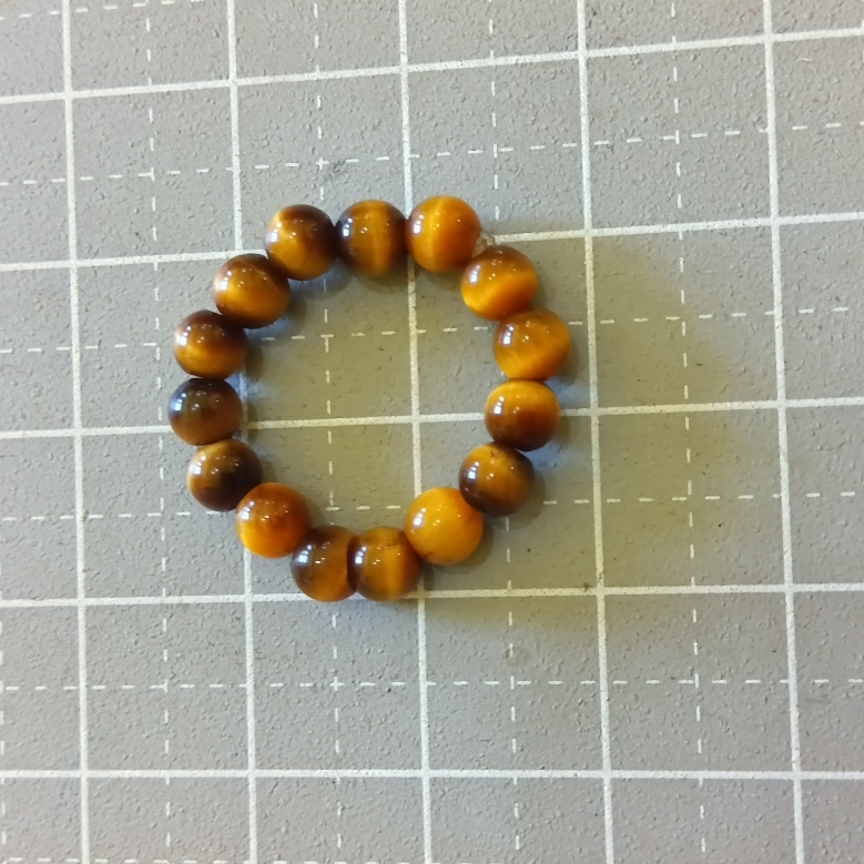 タイガーアイ リング 約4mm珠拍卖