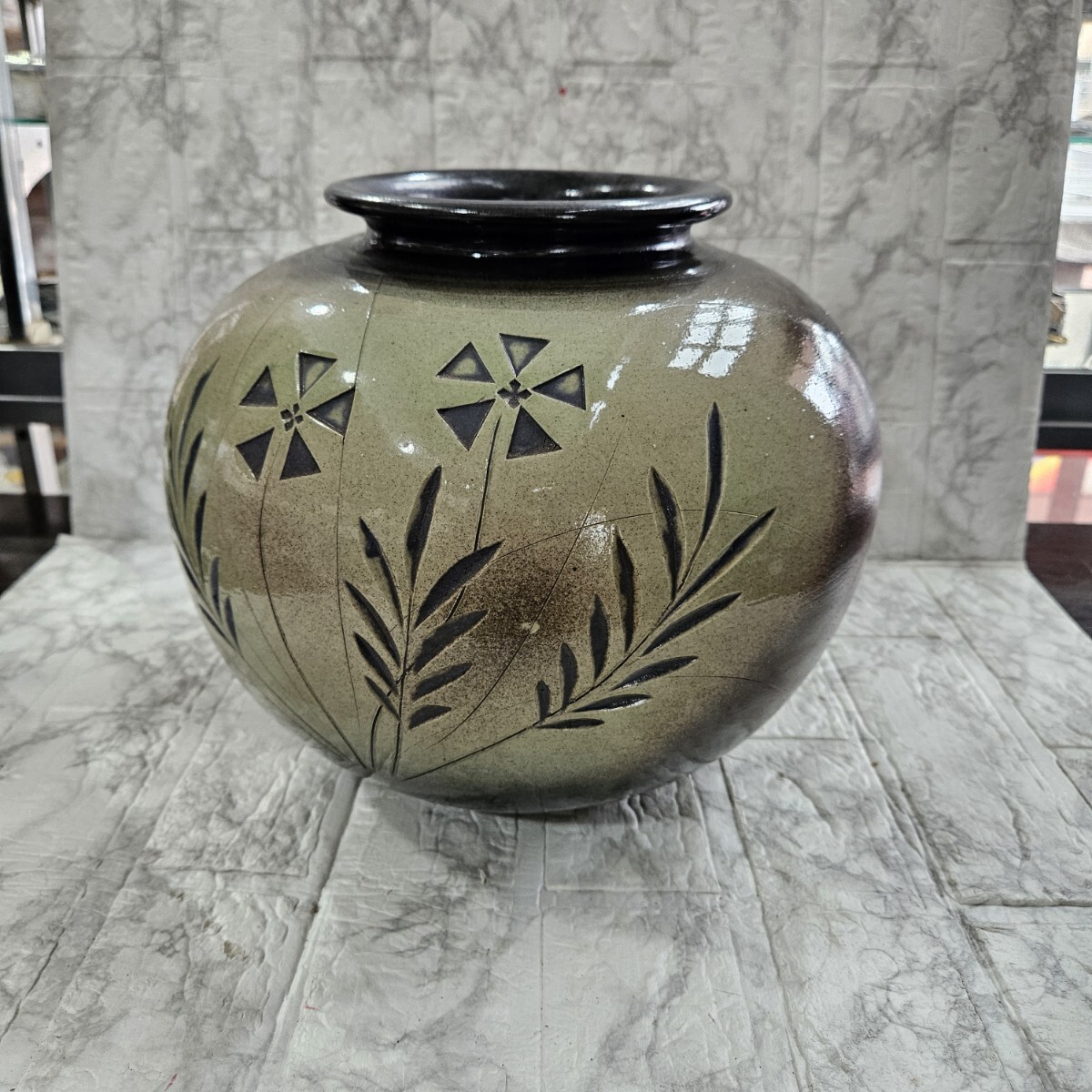 【美品】 花瓶 花器 花入 陶器 花壺 コレクション インテリア拍卖