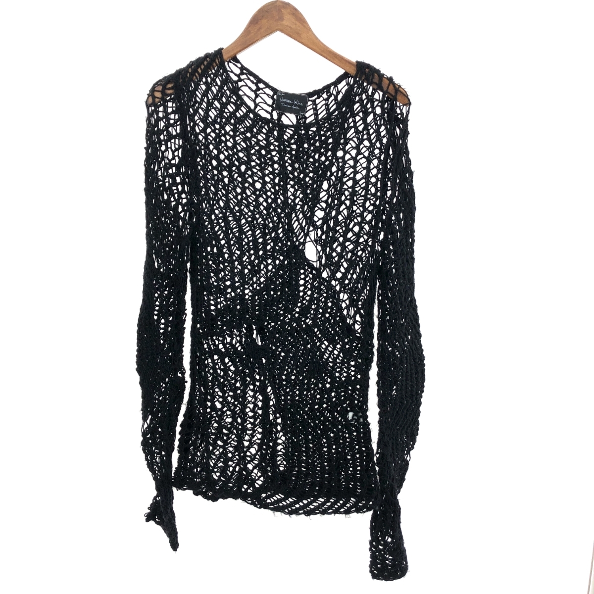 ◆NUMBER (N)INE ナンバーナイン スパイダー ニット サイズ:3◆ ブラック メンズ 05SS トップス拍卖