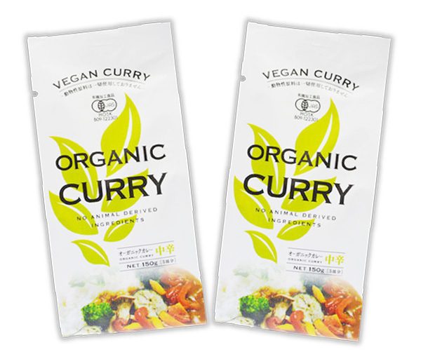 オーガニックヴィーガンカレールゥ(中辛)300g(150g(約5皿分)X2袋)★無添加・無化学調味料★砂糖不使用★有機認証★植物性原材料のみ★拍卖