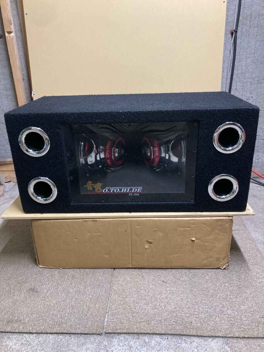 音秀 サブウーファー カーオーディオ PL-016 スピーカー 札幌 手渡し可 Woofer ウーハー ボックス O.TO.HI.DE 拍卖