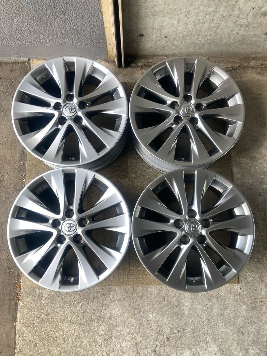 TOYOTA トヨタ 20 アルファード ヴェルファイア ATH20W 純正 18インチ アルミホイール 4本 7.5J 114.3 5穴 +45 ハイグロス 札幌 手渡し可拍卖