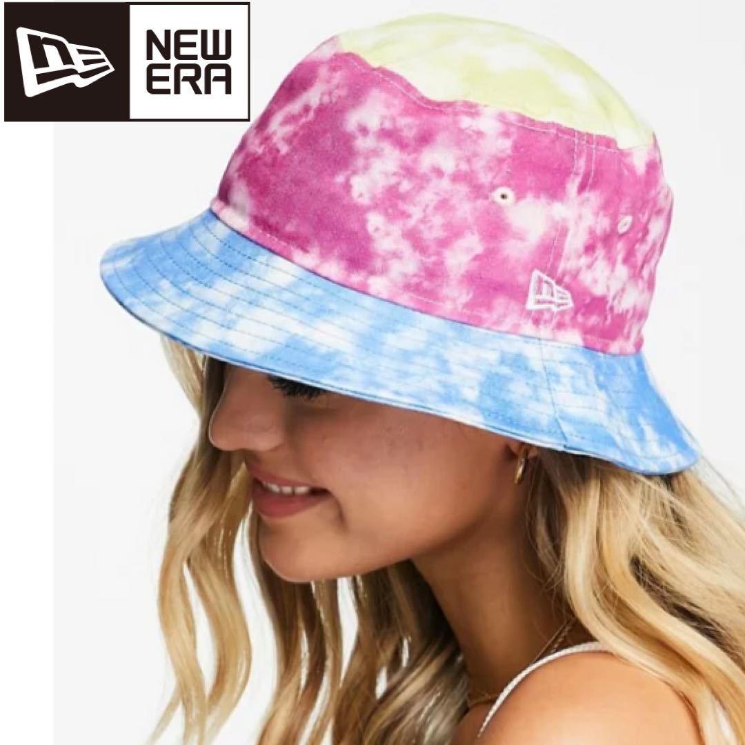 ニューエラ New Era NEW ERA パッチワークタイダイのニューエラバケットハット 帽子 レディース 女性 UVカット 紫外線対策 折りたたみ拍卖