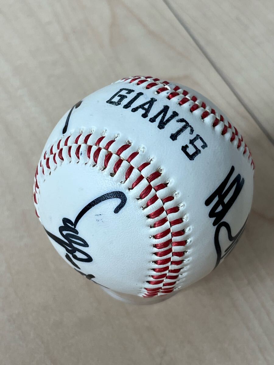 【長嶋茂雄 王貞治 張本勲 淡口憲治】4名寄書き直筆サインボール ジャイアンツ 巨人軍 球団公式球 当時物!拍卖