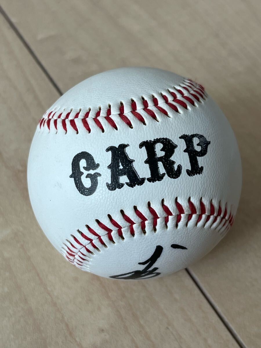 ◆大野豊 広島東洋カープ現役時代直筆サイン入りボール 24 野球殿堂表彰者 球団公式球 オフィシャル品拍卖