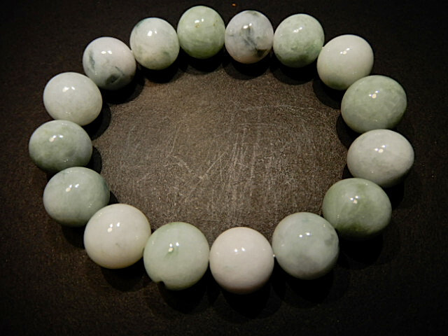 ミャンマー純天然ヒスイBD6950 ヒスイプレスレット超極上美品13mm漂花あり拍卖