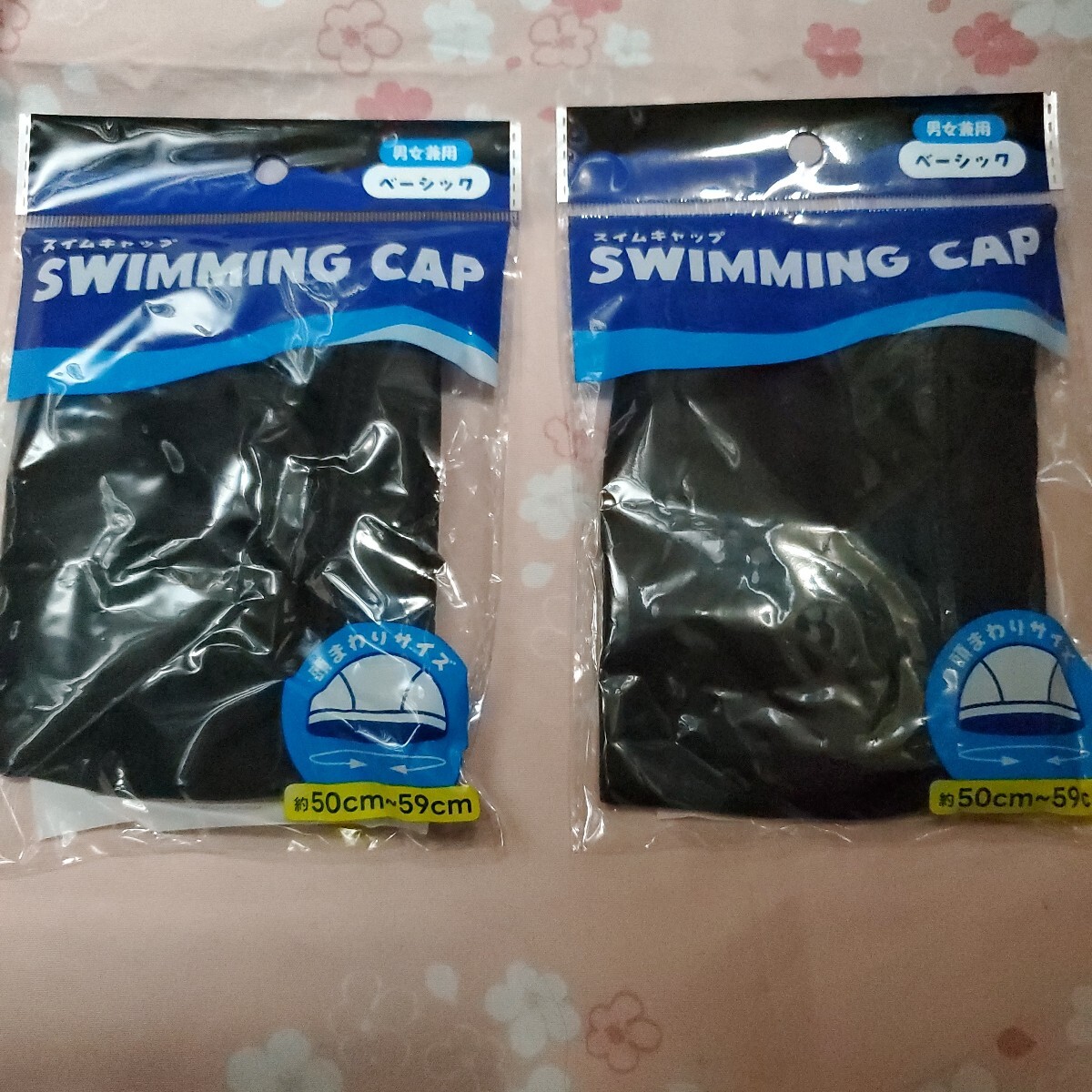 スイムキャップ 黒2枚拍卖