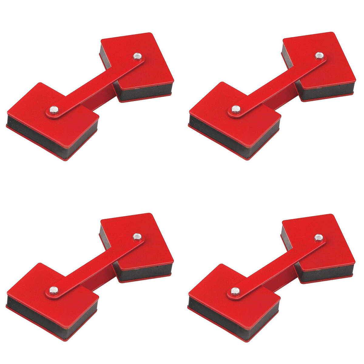 自由角度型 4個セット 吸着力 27kg 仮止め 磁石 マグネットホルダー 磁気 溶接 ホルダー ポジショナー マルチ角度 コーナー クランプ拍卖