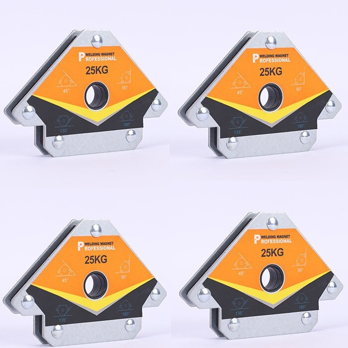 マグネット ホルダー 4個セット 90度 吸着力 25kg 仮止め 磁石 磁気 木工 溶接 ホルダー ポジショナー 強力 コーナー クランプ拍卖