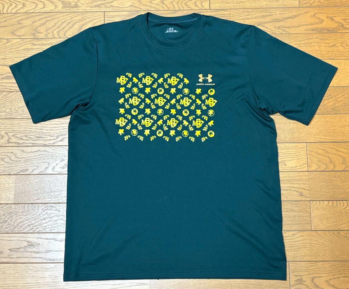 UNDER ARMOUR × MUDDY BUDDY MEN’S SHORT SLEEVE T-SHIRTS size-LG(着丈70身幅56) 中古 送料無料 NCNR拍卖