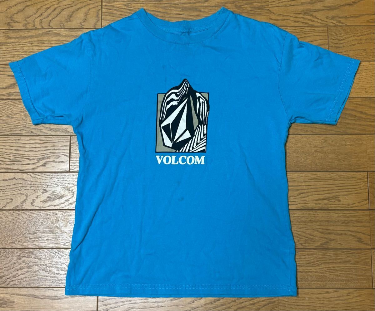 VOLCOM KID’S SHORT SLEEVE T-SHIRTS size-M(着丈55身幅45) 中古 送料無料 NCNR拍卖