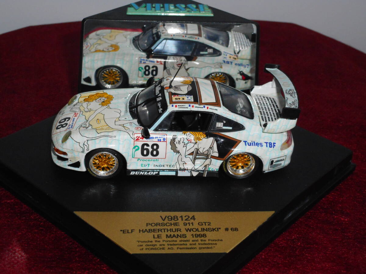 ☆大盤振舞・希少・VITESSE ☆1/43 PORSCHE 911 GT2 “ELF HABERTHUR WOLINSKI” #68 LE MANS 1998 ☆250605拍卖