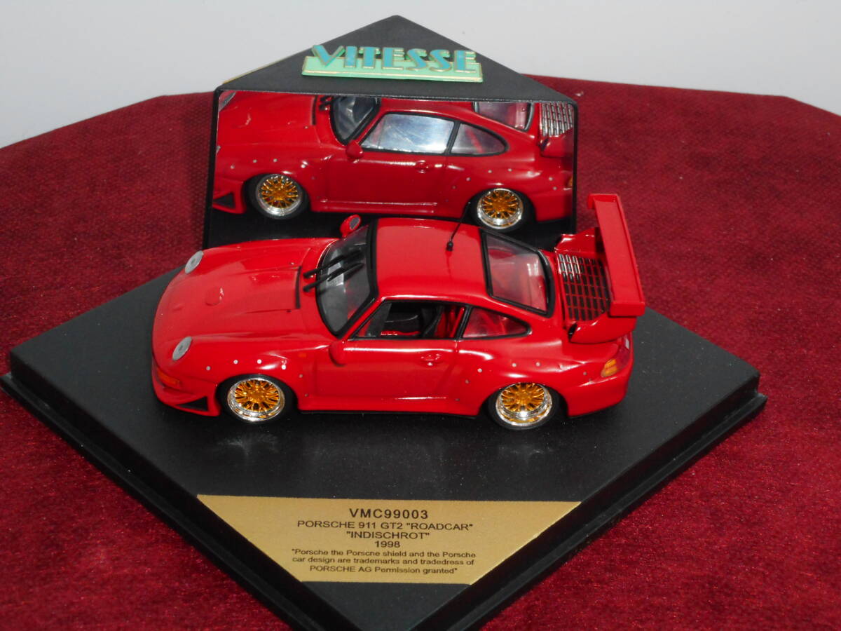 ☆大盤振舞・希少・限定品・VITESSE ☆1/43 PORSCHE 911 GT2 “ROAD CAR” 1998 Indisch Rood ☆250605拍卖