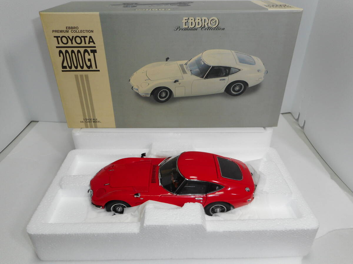 ☆即決・【希少品】EBBRO製 1/24 TOYOTA 2000GT Premium Collection 赤☆250605拍卖