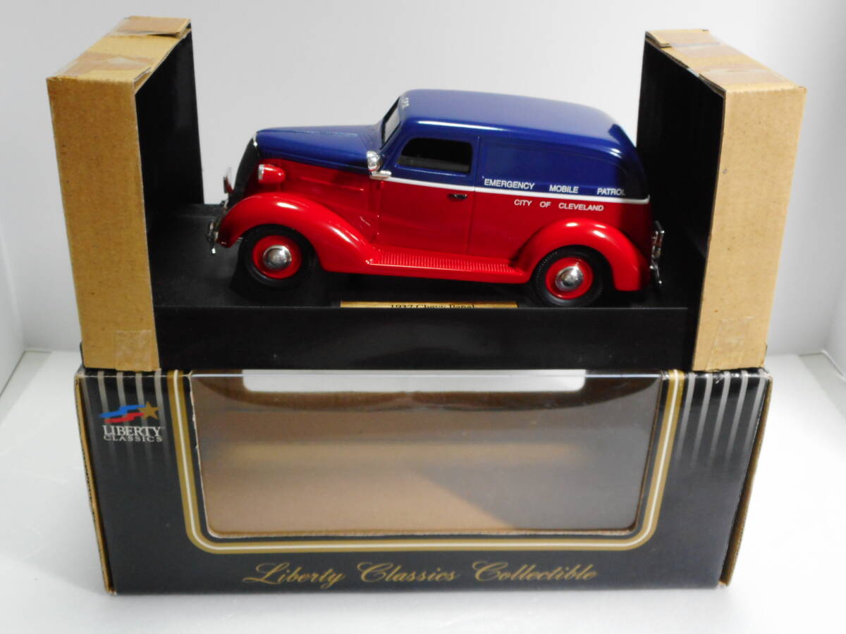☆即決・【未展示品】LIBERTY CLASSICS 1/24 シェビーパネル 1937年型 Emergency Mobile Patrol Cleveland市 警備車両 ☆250605拍卖
