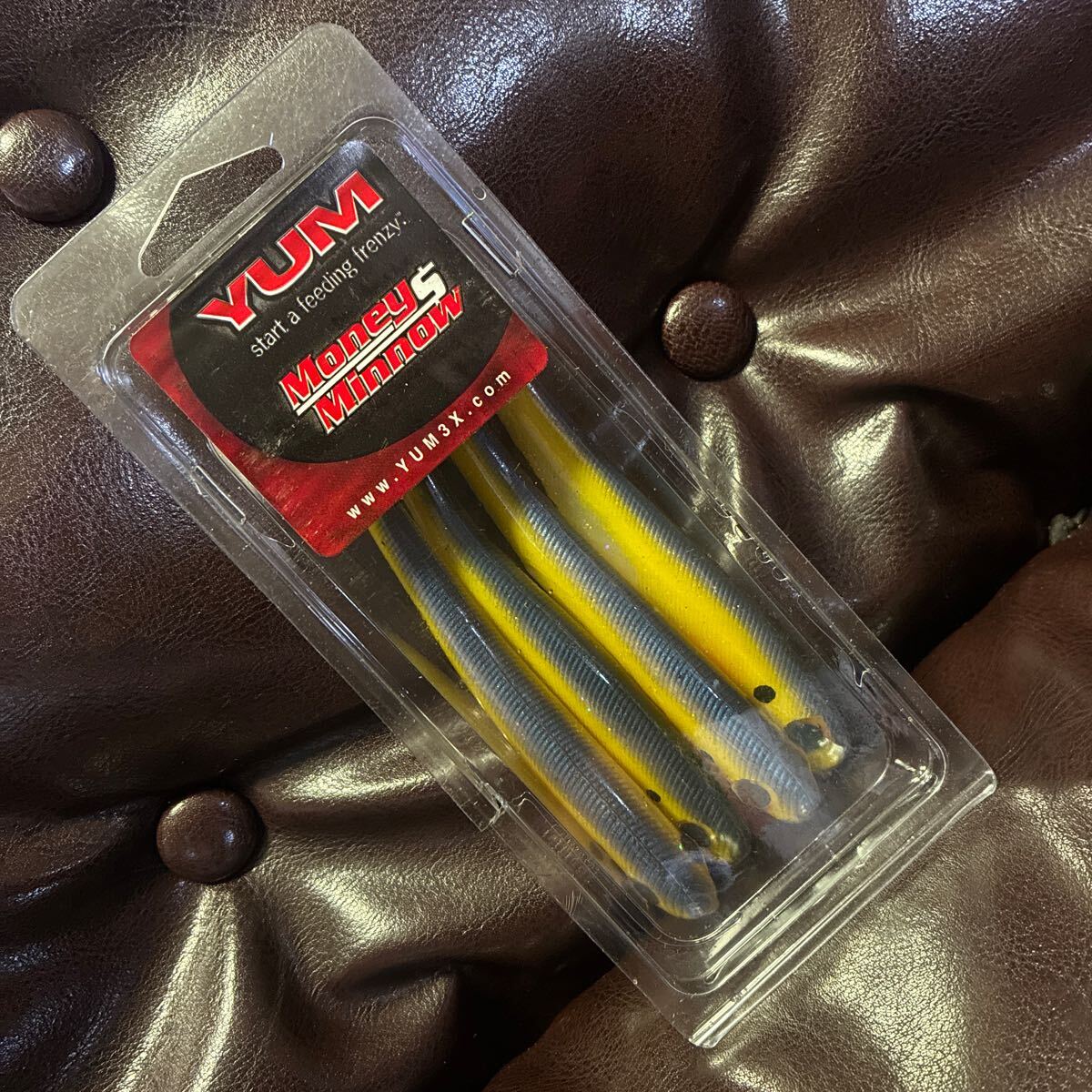 レア 入手困難 箱割れあり 5インチ ヤム デッドストック マネーミノー フォックスシャッド YUM money minnow アメリカ スイムベイト バス拍卖