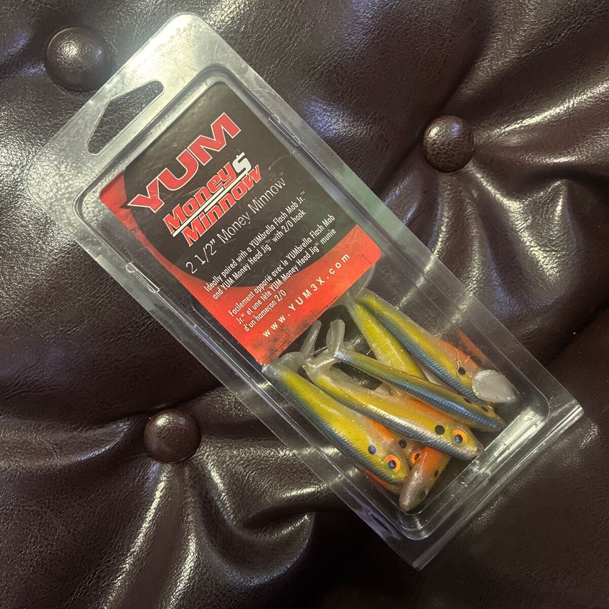 レア 入手困難 箱変形あり 2.5インチ ヤム デッドストック マネーミノー フォックスシャッド YUM money minnow アメリカ スイムベイト バス拍卖