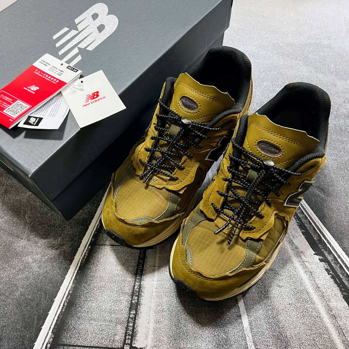 25.5cm M2002RDP New Balance ニューバランス カーキ US7.5 UK7 M2002R M1906R 1906 2002R P拍卖