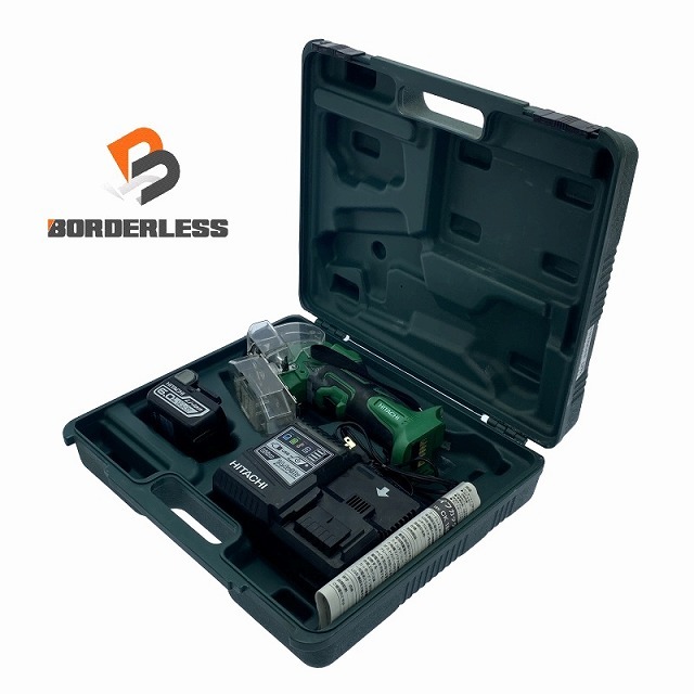 ☆美品☆HITACHI 日立工機 30mm 14.4V コードレスナイフカッタ CK14DSAL バッテリー1個(14.4V 6.0Ah) 充電器 ケース付 110922拍卖