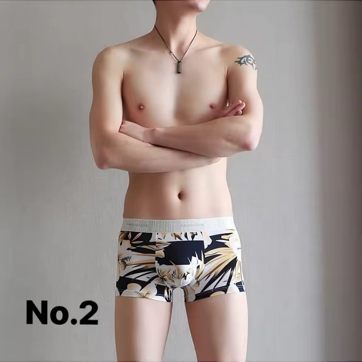 メンズ下着 ボクサーパンツ パンツ 下着 男性下着 通気性快適 総柄下着 インナー インナーウェア メンズNo.2拍卖