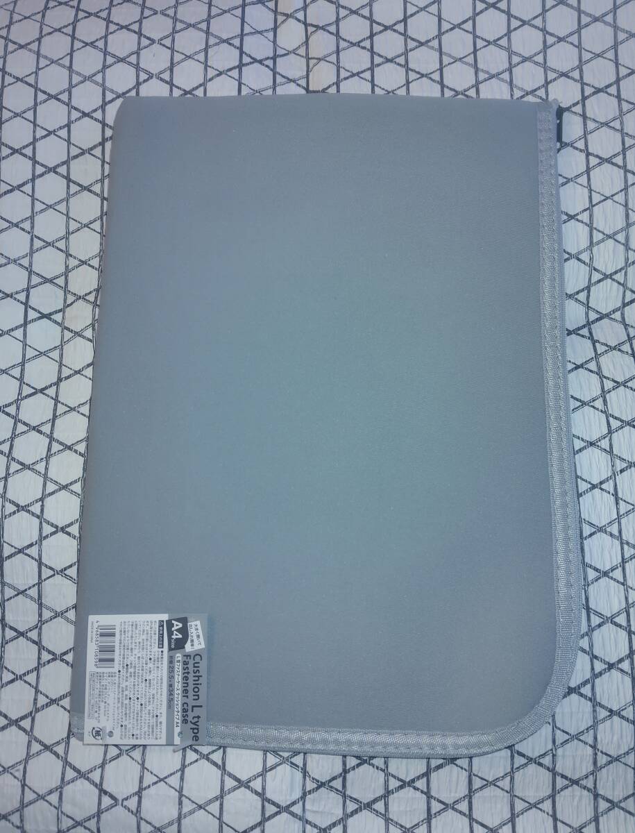 L型ファスナー*クッションケース*34.5×25.5cm*A4サイズ*ノートパソコン*ノートPC用*ケース*衝撃*保護*PC用ケース*ノートパソコン用*グレー拍卖