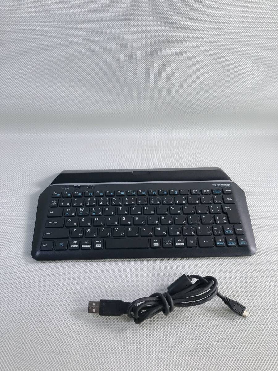S5647○ELECOM エレコム Bluetooth キーボード ワイヤレスキーボード TK-DCP01 コード付 240531拍卖