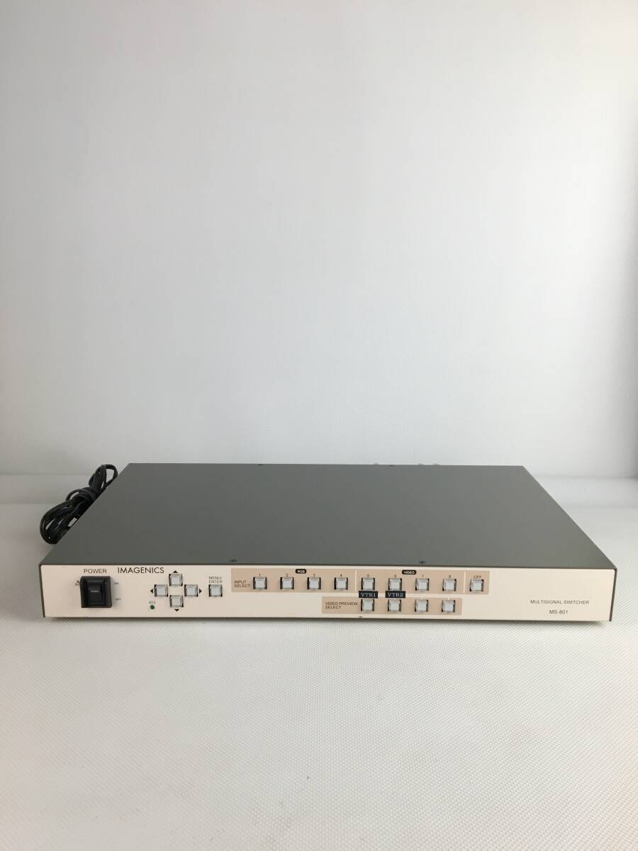 A11667/IMAGENICS イメージニクス 8入力1出力 マルチシグナルスイッチャー MS-801 MultiSignal Switcher 【通電OK】240822拍卖