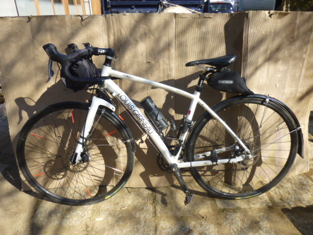 ■千葉・書類無し・ルイガノ・AL6061・RAC DT・アルミフレーム・ディスク・サスペンション付・泥除け付・付属品付き・ツーリング・通勤拍卖