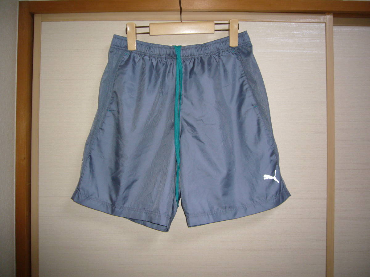プーマ ナイロンハーフパンツ グレー Lサイズ拍卖