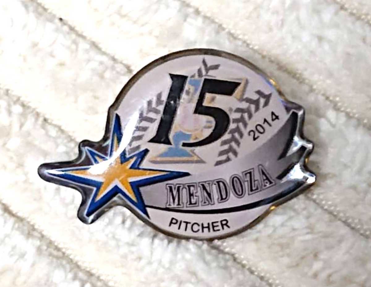 ○北海道日本ハムファイターズ 『ルイス・メンドーサ』投手 ピンバッジ 2014年拍卖