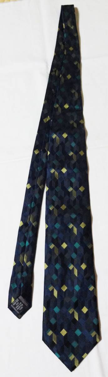 USED!ヴァレンティノルディーValentino Rudyの紺色織模様のネクタイ拍卖