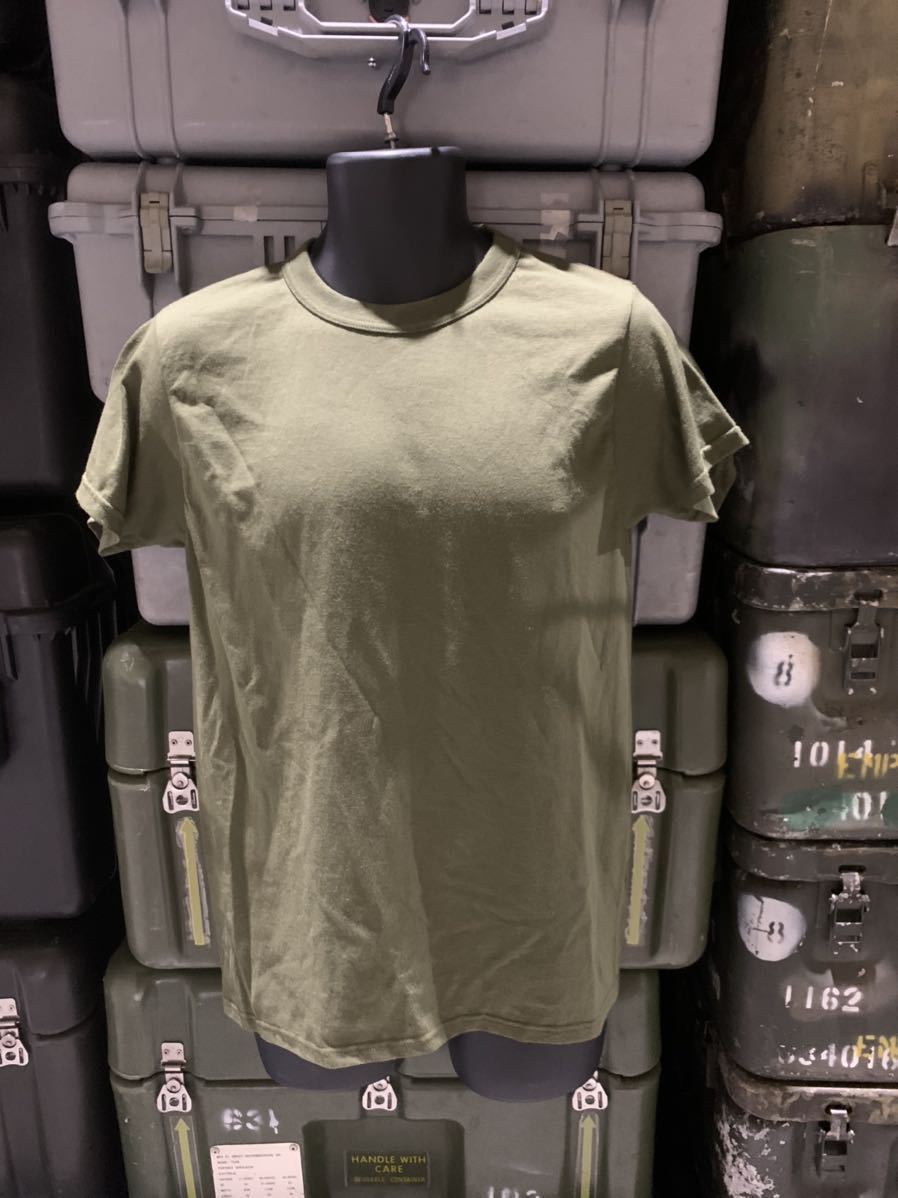 米軍 放出品 極美品 JENSEN APPAREL Tシャツ OD アウトドア サバゲー サイズ M拍卖
