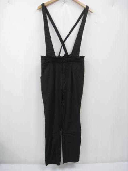 MISCH MASCH ミッシュマッシュ サスペンダーパンツ ブラック 36 拍卖