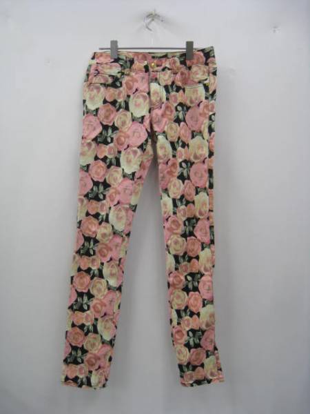 SHAKE SHAKE シェイクシェイク☆花柄 パンツ スキニー ボトムス拍卖