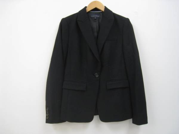 バナナリパブリック 1つ釦 ウールジャケット ブラック 2拍卖