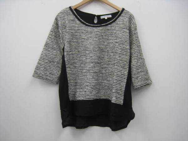 grove グローブ カットソー ホワイト×ブラック M トップス 拍卖