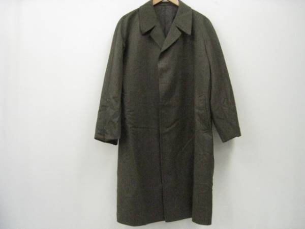 メンズコート ジャケット ダークブラウン 茶 ロング丈拍卖