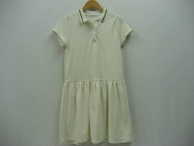 E hyphen world gallery イーハイフンワールドギャラリー ポロシャツ ワンピ ワンピース 半袖 白 Mサイズ 拍卖