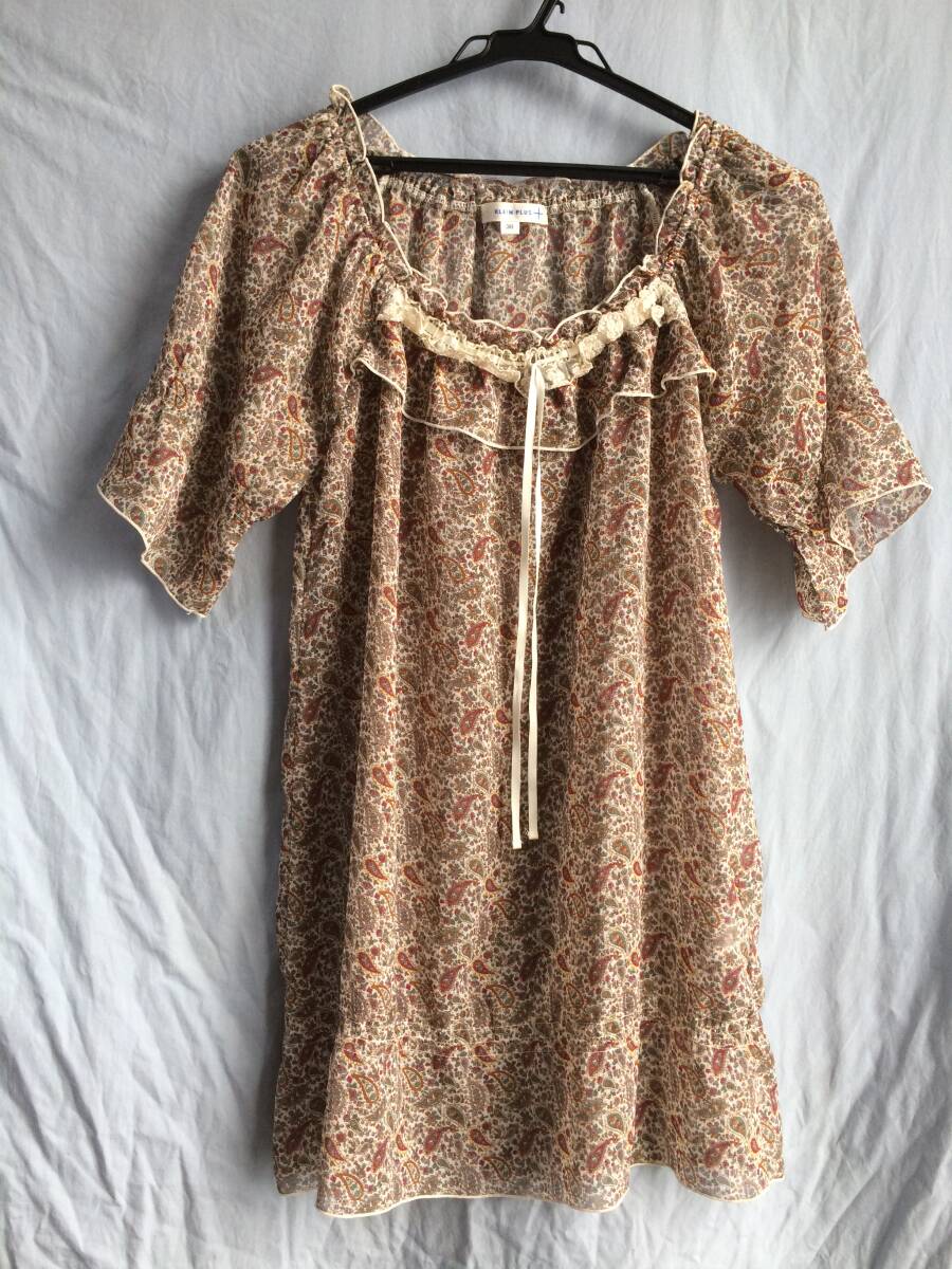 KLEIN PLUS チュニック 38 ポリエステル100% 匿名配送 クラン プリュス(管0090)拍卖