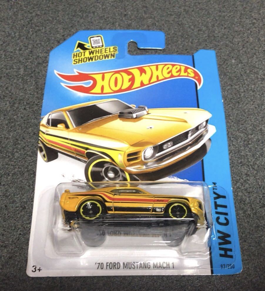 ★ホットウィール★1970年 フォード マスタング 黄 Hot Wheels マッハ1拍卖