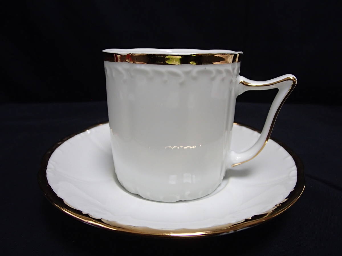 【コーヒーC&S】【ゴールドをたっぷり使用】(1客)未使用・箱なし・美品拍卖