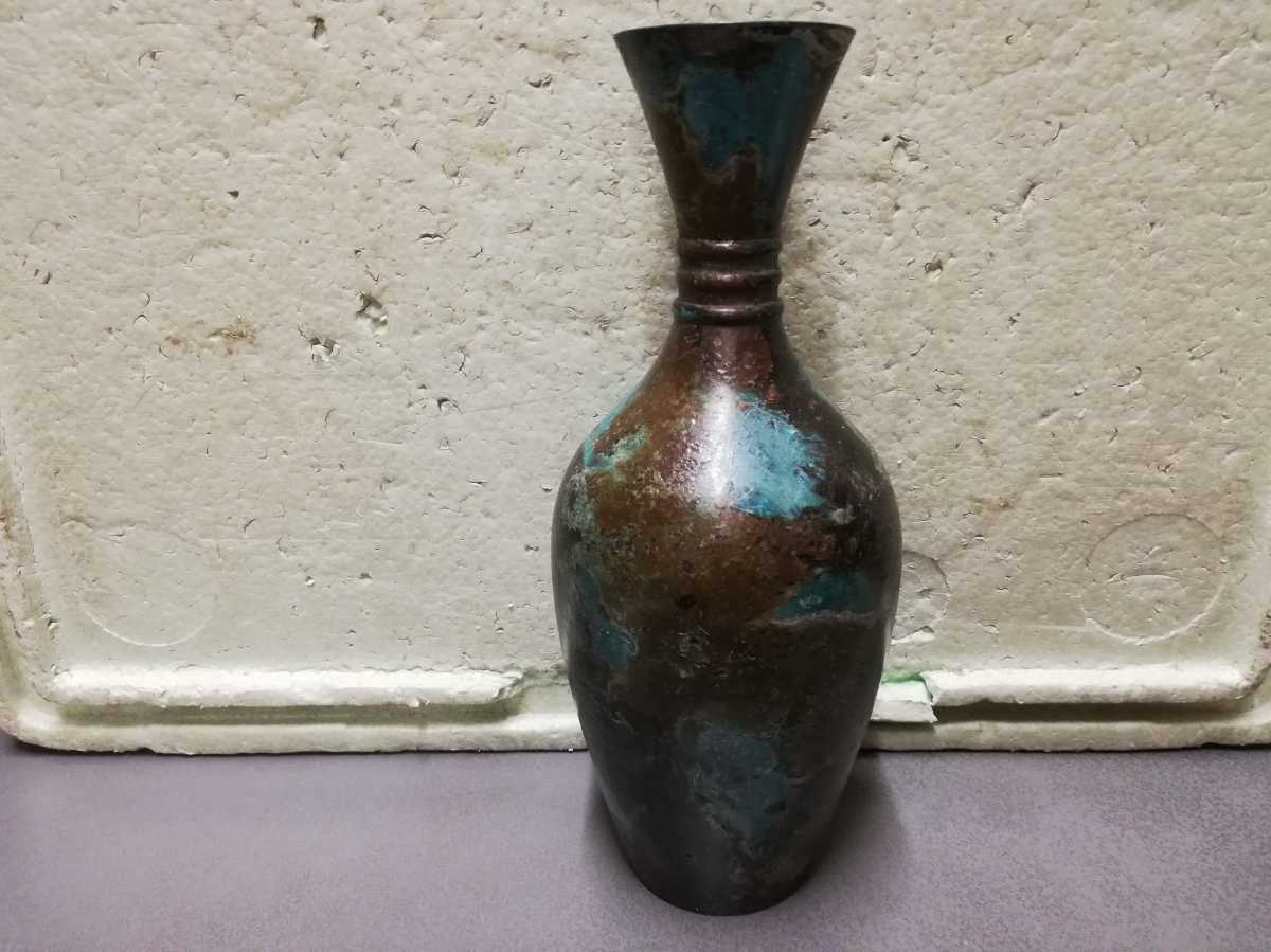旧家買い出し品 花瓶 銅製 青銅製 古い 中国古美術 同梱包可能拍卖
