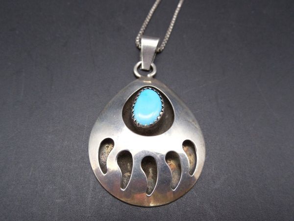 シルバー925xターコイズ ネックレス 846176J669EC15拍卖