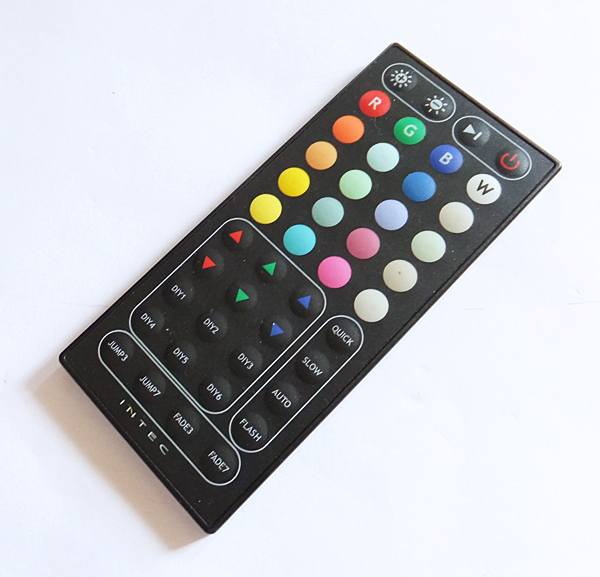 美品 リモコン INTEC オーロラ LED専用 インテック ルーム ランプ (点滅 発光 RGB パターン 点滅 AOR-01 速度調節 増光 減光 SMD)拍卖