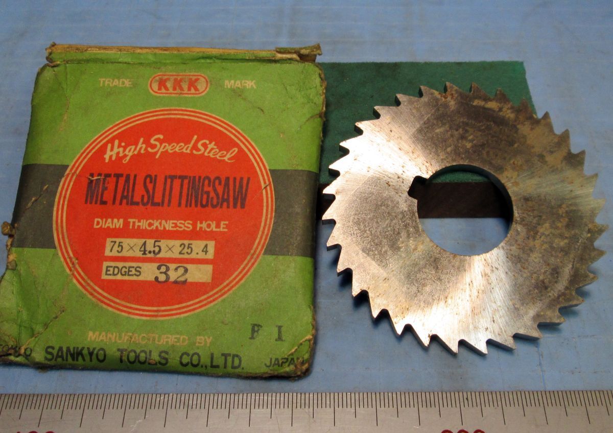 FC060 サイドカッター スリワリ KKK 75×4.5×25.4 置古し未使用品!拍卖
